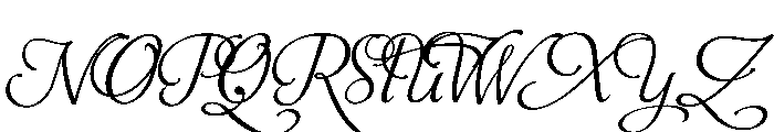 Aphrodite Contextual Font UPPERCASE