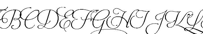 Aphrodite Slim Endings Font UPPERCASE