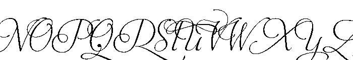 Aphrodite Slim Endings Font UPPERCASE