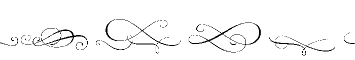 Aphrodite Slim Ornaments Font UPPERCASE