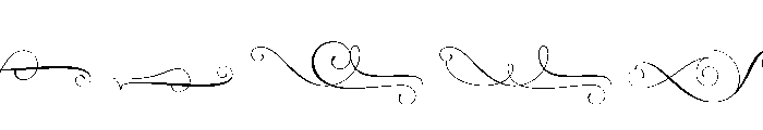 Aphrodite Slim Ornaments Font LOWERCASE