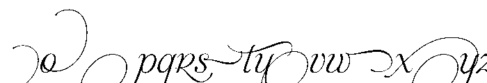 Aphrodite Slim Swash Font LOWERCASE