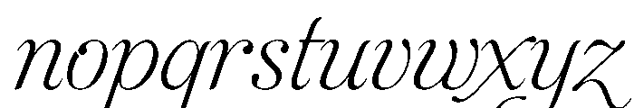Aphrodite Slim Text Font LOWERCASE