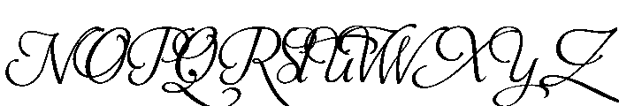 Aphrodite Swash Font UPPERCASE