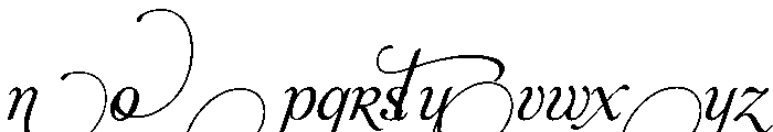 Aphrodite Swash Font LOWERCASE