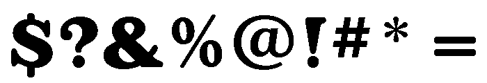 Appleyard Bold Font OTHER CHARS