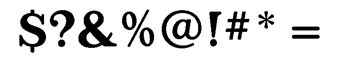 Appleyard Medium Font OTHER CHARS