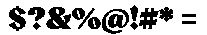 Aquavit Black Font OTHER CHARS