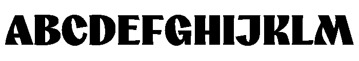 Aquavit Black Font UPPERCASE