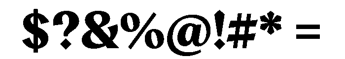 Aquavit Bold Font OTHER CHARS