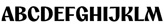 Aquavit Bold Font UPPERCASE