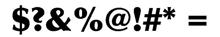 Aquavit Extra Bold Font OTHER CHARS