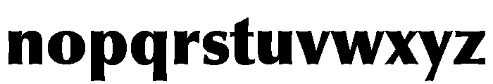 Aquavit Extra Bold Font LOWERCASE