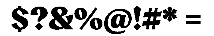 Aquavit Extrabold Font OTHER CHARS