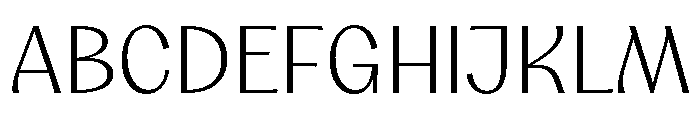 Aquavit Extralight Font UPPERCASE