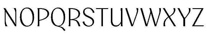 Aquavit Extralight Font UPPERCASE