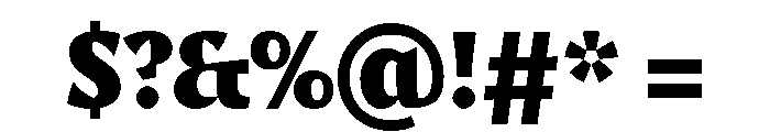 Aquavit Heavy Font OTHER CHARS