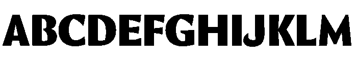Aquavit Heavy Font UPPERCASE