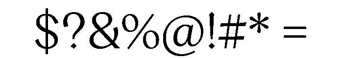 Aquavit Light Font OTHER CHARS
