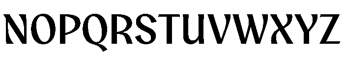 Aquavit Medium Font UPPERCASE