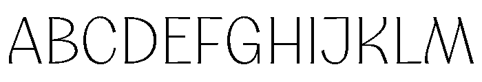 Aquavit Thin Font UPPERCASE