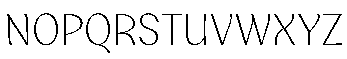 Aquavit Thin Font UPPERCASE