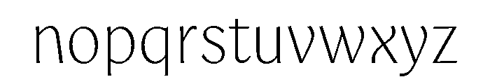 Aquavit Thin Font LOWERCASE