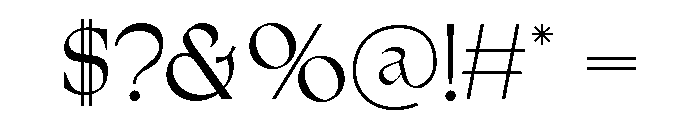 AQREAMIG Regular Font OTHER CHARS
