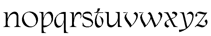 AQREAMIG Regular Font LOWERCASE