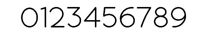 AQUORA Thin Font OTHER CHARS