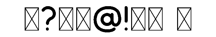 AQUORA Font OTHER CHARS