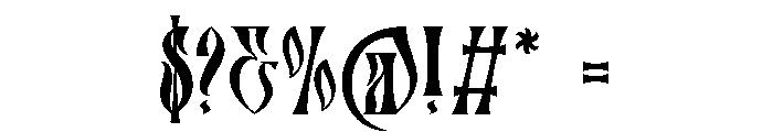 Aquenskov-Regular Font OTHER CHARS