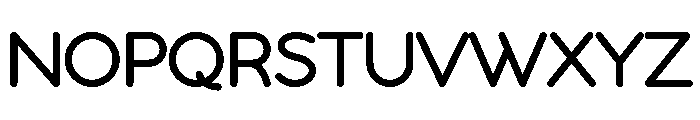 Aquora Cute Font UPPERCASE