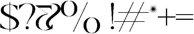 AQUA otf (400) Font OTHER CHARS