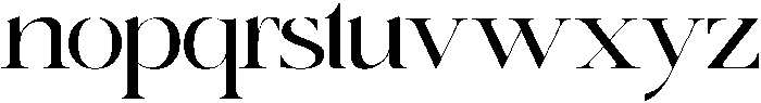 AQUA otf (400) Font LOWERCASE