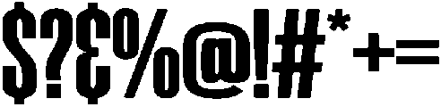 AQUARIUM Regular otf (400) Font OTHER CHARS