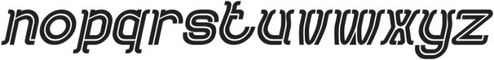 AQUARIUS Bold Italic otf (700) Font LOWERCASE