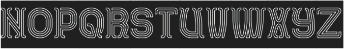AQUARIUS-Hollow-Inverse otf (400) Font UPPERCASE