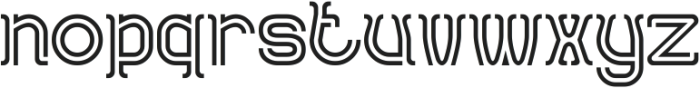 AQUARIUS otf (400) Font LOWERCASE