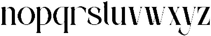 Aqiren Regular otf (400) Font LOWERCASE