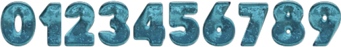 Aqua 3D Regular otf (400) Font OTHER CHARS