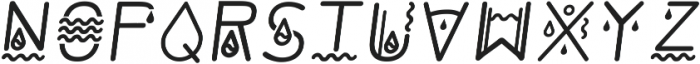 Aqua Italic ttf (400) Font UPPERCASE