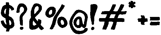 Aqua Regular otf (400) Font OTHER CHARS