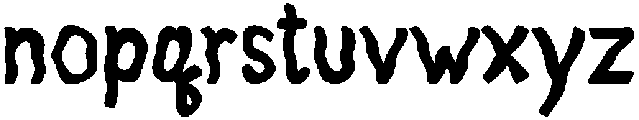 Aqua Regular otf (400) Font LOWERCASE