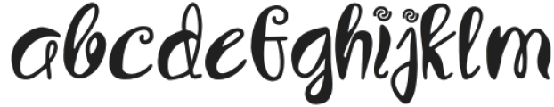 AquaHoney-Regular otf (400) Font LOWERCASE