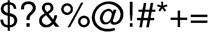 Aquarius Regular otf (400) Font OTHER CHARS