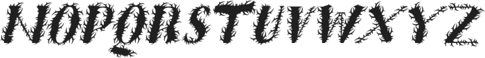 Aquarius Thorny Italic otf (400) Font UPPERCASE