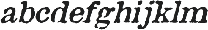 Aquatic Rough italic Italic otf (400) Font LOWERCASE
