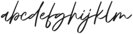Aquatype Signature otf (400) Font LOWERCASE