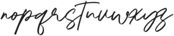 Aquatype Signature otf (400) Font LOWERCASE